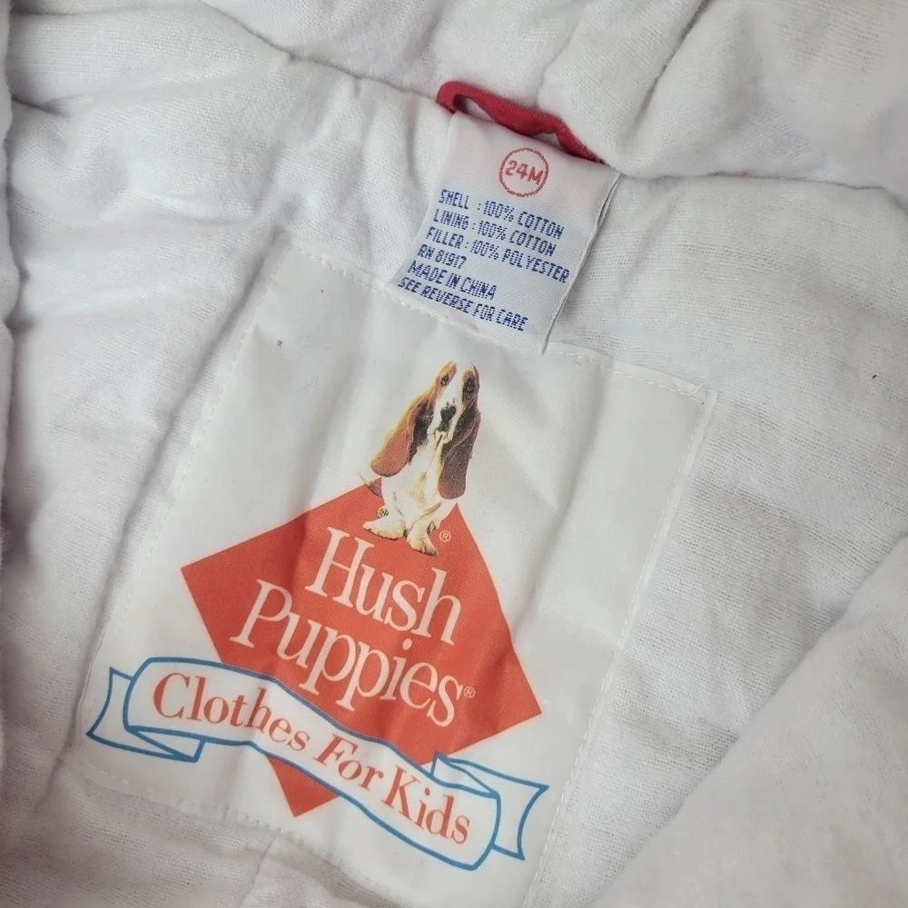 Vintage child snow suit hush puppies